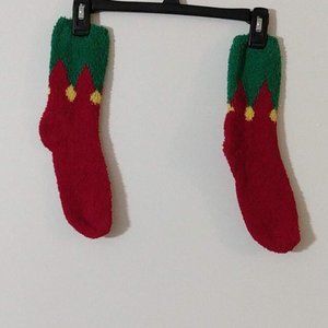 Fuzzy Christmas Socks